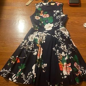 beautiful floral printed dress